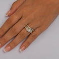 thumbnail image 6 of 0.47 CT. T.W. Round Cut Halo Diamond Ring & Band Set in 14K Gold, 6 of 7