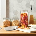 thumbnail image 3 of Ball Stack & Store Jars, Glass Storage Jars, Quart and Half Gallon, 3-Pack, 3 of 3