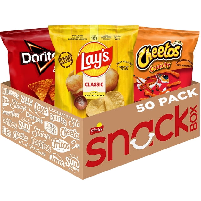 Frito-Lay Favorites Mix Chips & Snacks, Variety Pack, 50 pk.