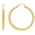 thumbnail image 2 of 14K Yellow Gold Round Hoop Earrings-5x50MM, 2 of 7