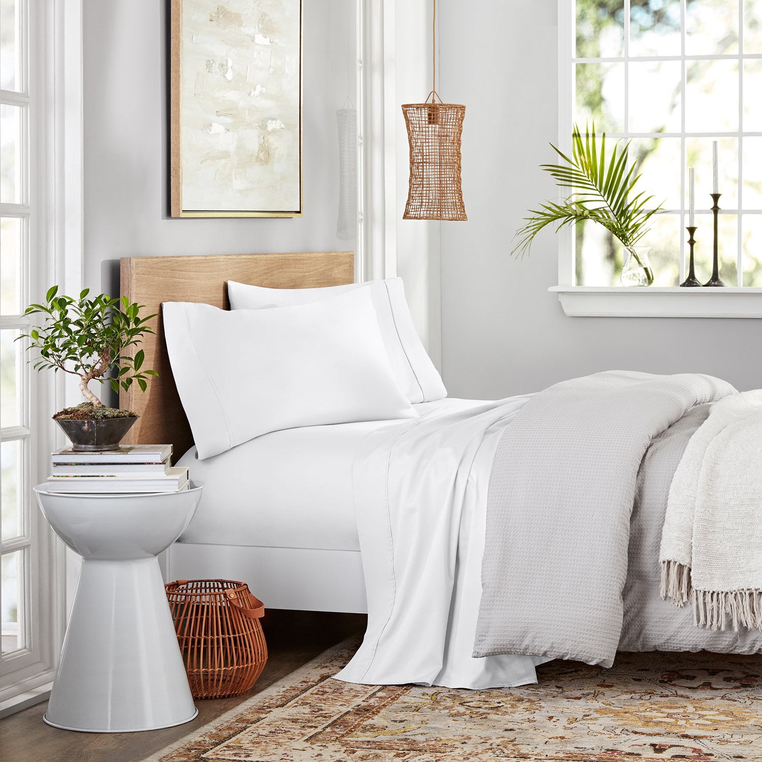 Member's Mark 300-Thread-Count 100% Organic Cotton Solid Sheet Set, Assorted Sizes - Samsclub.com