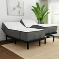 thumbnail image 1 of LulaaBED 12" Soft & Firm Flippable Memory Foam Mattress & Adjustable Base Set, 1 of 13