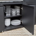 thumbnail image 12 of Backyard Discovery Luxury Galvanized Steel Covered Outdoor Kitchen w/ Grill & Pizza Oven, 12 of 26
