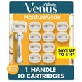 thumbnail image 1 of Venus MoistureGlide Women's Razor, 5 Blade, Handle + 10 Cartridges, 1 of 10