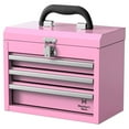 thumbnail interactive-video image 1 of Pink Member's Mark 3 Drawer Toolbox, 1 of 2