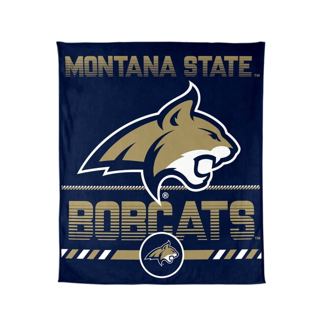Logo Brands Montana State Bobcats 60"x70" Super Plush Blanket