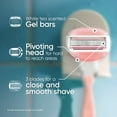 thumbnail image 3 of Venus Comfortglide Women's Razor Handle + 12 Cartridges, White Tea, 3 of 11