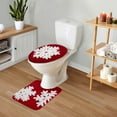 thumbnail image 1 of Holiday Tufted Toilet Lid Cover and Contour Mat Set, 1 of 5