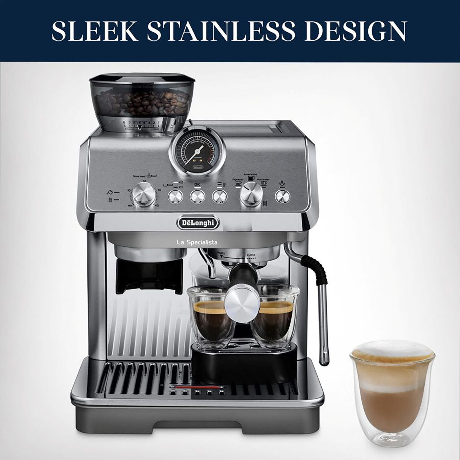 De'Longhi La Specialista Arte Stainless Steel Espresso Machine