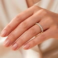 thumbnail image 6 of Lab Created 0.20 CT.T.W. Round Cut Diamond Band in 14K Gold, 6 of 8