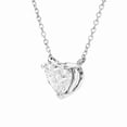 thumbnail image 2 of 1.00 CT.T.W. Heart Cut Lab Created Diamond Solitaire Necklace in 14K Gold, 2 of 4