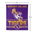 thumbnail image 7 of Logo Brands Benedict College Tigers 60"x70" Super Plush Blanket, 7 of 7