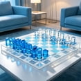 thumbnail image 2 of Acrylic Chess & Checkers 2 in 1 Set, 2 of 6