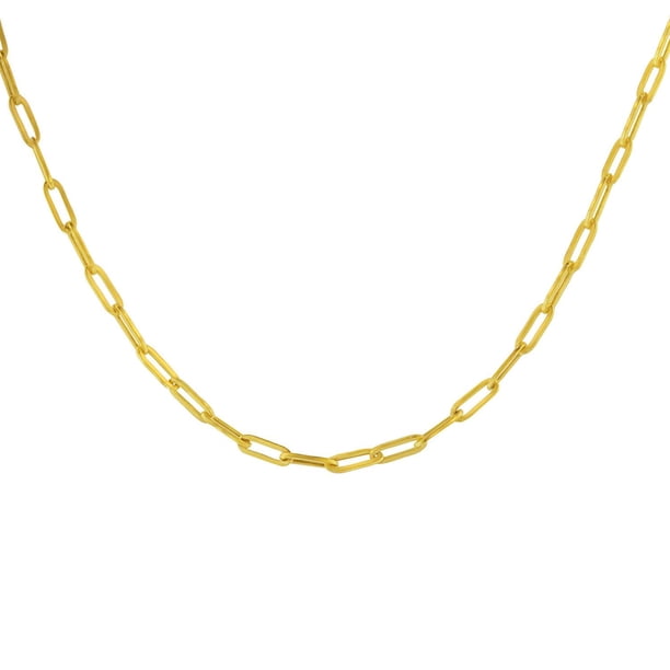 Baby Paperclip Chain Necklace in 14K Gold - Samsclub.com