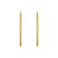 thumbnail image 3 of Diamond Cut Hoop Earrings in 14K Gold, 3 of 5