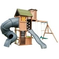 thumbnail image 11 of KidKraft Tennyson Twist Wooden Outdoor Swing Set with Surf Swing, 11 of 12