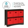 thumbnail image 6 of RiverRidge Horizontal Bookcase with 6 Bins, Assorted Shelf and Bin Colors, 6 of 6