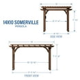 thumbnail image 6 of Backyard Discovery 14' x 10' Somerville Pergola with PowerPort, 6 of 8