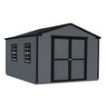 thumbnail image 1 of Handy Home Products Gable 10' x 16' Outdoor Wooden Shed, Choose Installation, 1 of 16