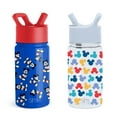 thumbnail image 1 of Simple Modern Kids Disney Water Bottle 2-Pack Set, 16-oz. Break Resistant Plastic & 14-oz. Stainless Steel with Straw Lid, Assorted Designs, 1 of 5