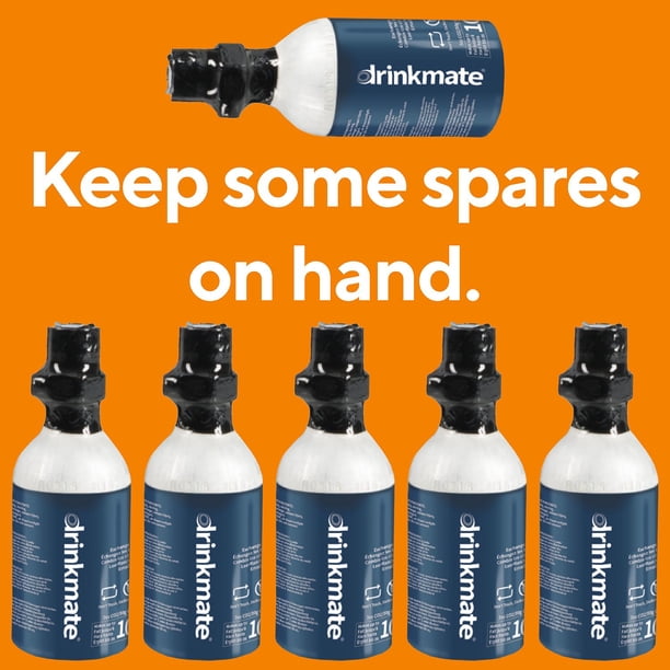Drinkmate CO2 Refill Carbonator Cylinders 10L (3oz), 6-Pack