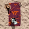 thumbnail image 2 of Logo Brands Virginia Tech Hokies 38"x72" Beach Towel, 2 of 6