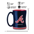 thumbnail image 2 of Logo Brands Atlanta Braves 14oz Relief Mug Set, 2 of 4