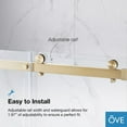 thumbnail image 4 of OVE Decors Bel 60" W x 78-3/4" H Frameless Soft-Close Sliding Shower Door, 4 of 9