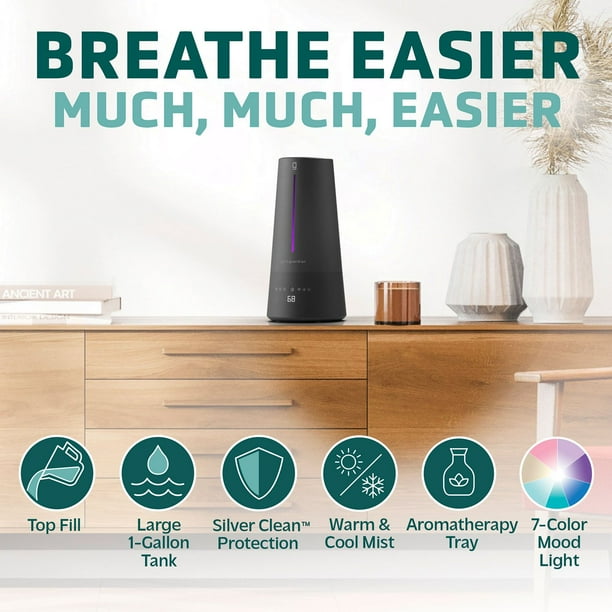 ◆ニチベイ◆ウッドブラインド◆W1220×H920◆O-2506BL7◆ PureGuardian 1.5 Gal. Warm and Cool Mist Ultrasonic