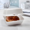 thumbnail image 3 of DART, Insulated Foam Hinged Lid Take Out Container, 6" Square, 1-Compartment, 240 ct., 3 of 4