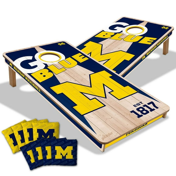 YouTheFan Michigan Wolverines 2'x4' Cornhole Board Set