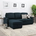 thumbnail image 1 of Lincoln Fabric Reversible Storage Sectional with Pullout Bed, Assorted Colors, 1 of 11