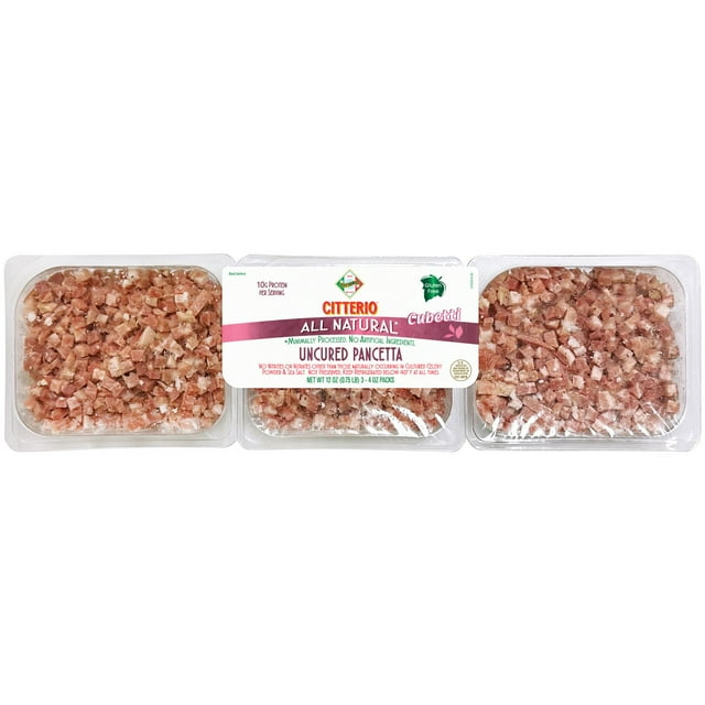 Citterio All Natural Uncured Pancetta, 4 oz. each, 3 pk.