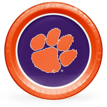 Collegiate Round Paper Plates, 10", 85 ct., Choose Your Team