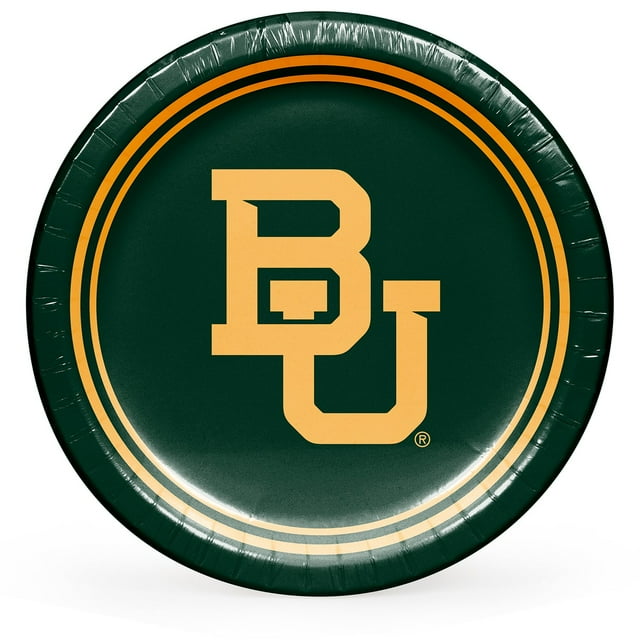 Baylor Bears NCAA Round Paper Plates, 10", 85 ct.