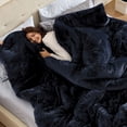 thumbnail image 2 of The Big Cozy Plush Comforter, 106" x 94", 2 of 5