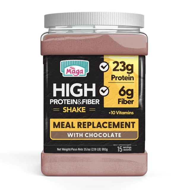 Maga High Protein Shake, Chocolate, 35.1 oz.
