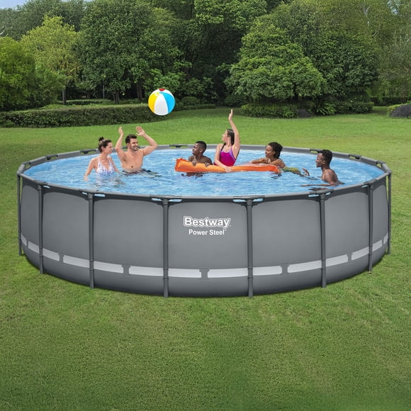 Bestway Power Steel 18’ x 48” Round Above Ground Pool Set
