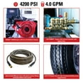 thumbnail image 5 of SIMPSON 4200 PSI at 4.0 GPM with HONDA GX390 CAT Triplex Pump Industrial Gas Powered Pressure Washer Trailer 49-State, 5 of 6