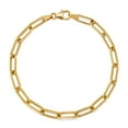 thumbnail image 1 of Paperclip Chain Bracelet in 14K Gold, 1 of 5