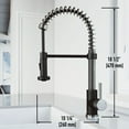 thumbnail image 4 of VIGO Edison Pull-Down Spray Kitchen Faucet (Stainless Steel/Matte Black), 4 of 13