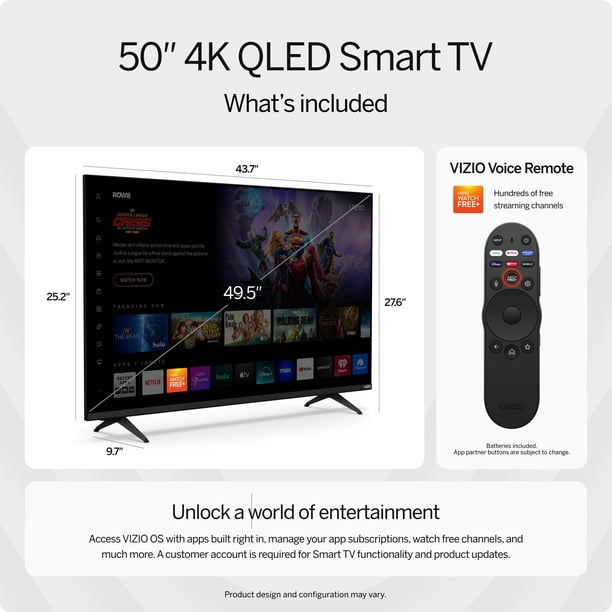 VIZIO 50" Class Quantum 4K QLED Smart TV