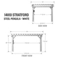 thumbnail image 11 of Range Steel Pergola with Trellis Roof & PowerPort, 11 of 13