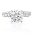 thumbnail image 1 of Lab Created Round Cut Diamond Ring, 1 of 8