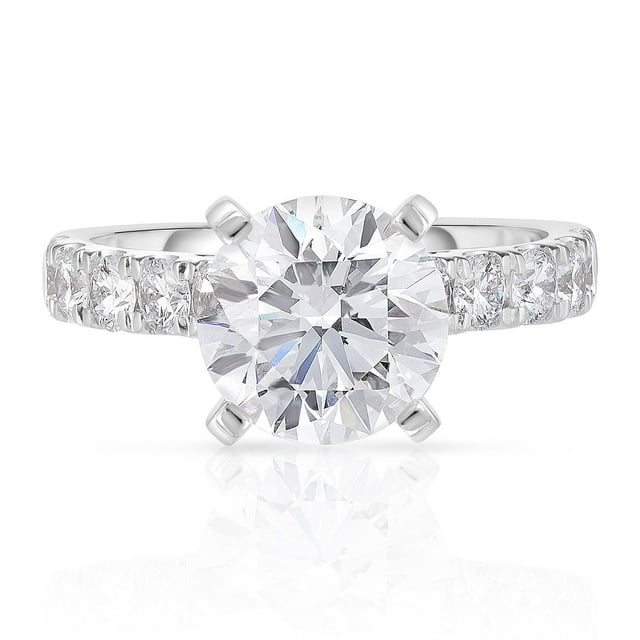 Lab Created Round Cut Diamond Ring
