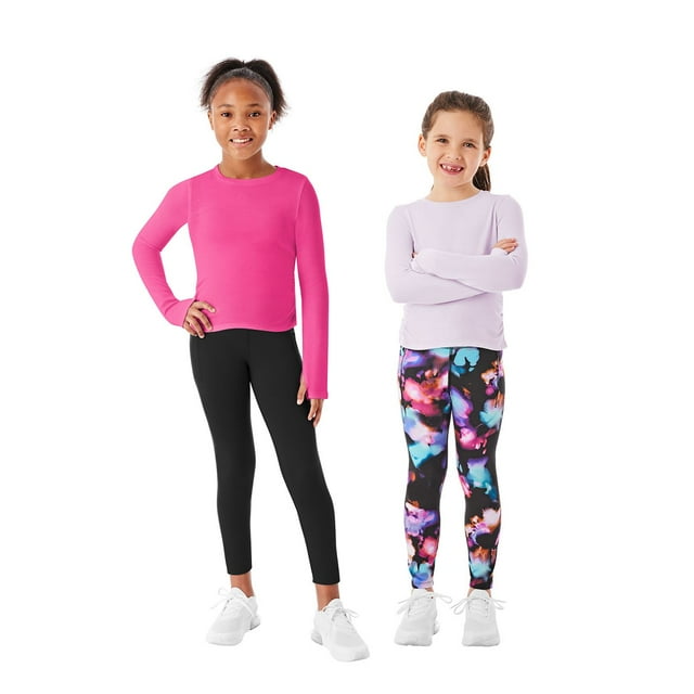 Member's Mark Girls 2-Pack Long Sleeve Ribbed Tee