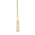 thumbnail image 3 of 1.00 C.T. T. W. Round Cut Three Stone Diamond Pendant Necklace in 14K Gold, 3 of 7