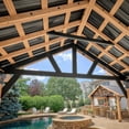 thumbnail image 4 of Range Cedar and Steel Gazebo with Lofted Roof and PowerPort, 4 of 15