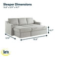 thumbnail image 3 of Serta Harvard Convertible Sectional Sofa, 3 of 9
