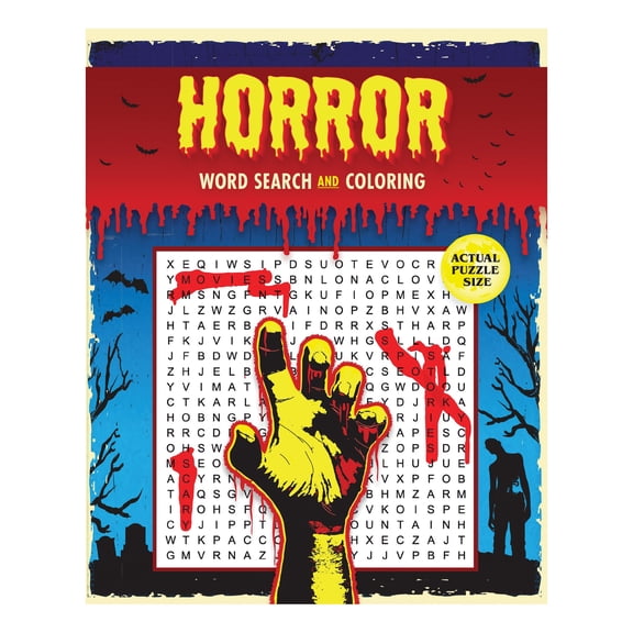 Horror Word Search and Coloring by Thunder Bay Press, Flexibound